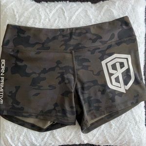 Army Print Booty Shorts